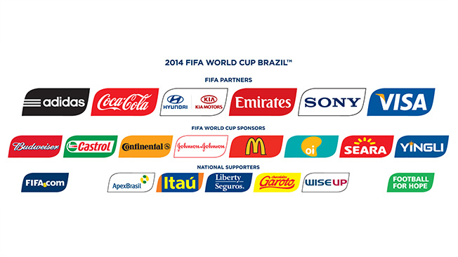 Patrocinadores del Mundial Brasil 2014 - Mundial Qatar 2022